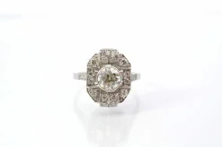 Bague vintage art déco diamants