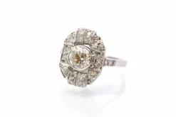 Bague vintage art déco diamants