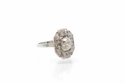Bague vintage art déco diamants