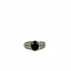 Bague vintage avec saphir et diamants