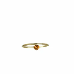 Bague vintage avec topaze jaune