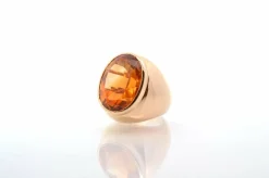 Bague vintage citrine 25cts