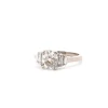 Bague vintage diamant coussin