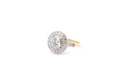 Bague vintage diamant 1,18cts D/VS2