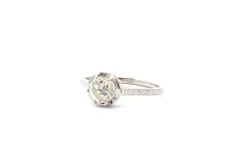 Bague vintage diamant en platine
