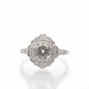 Bague vintage diamant en platine