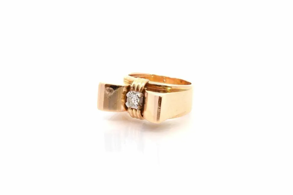 Bague vintage diamant en or 18k