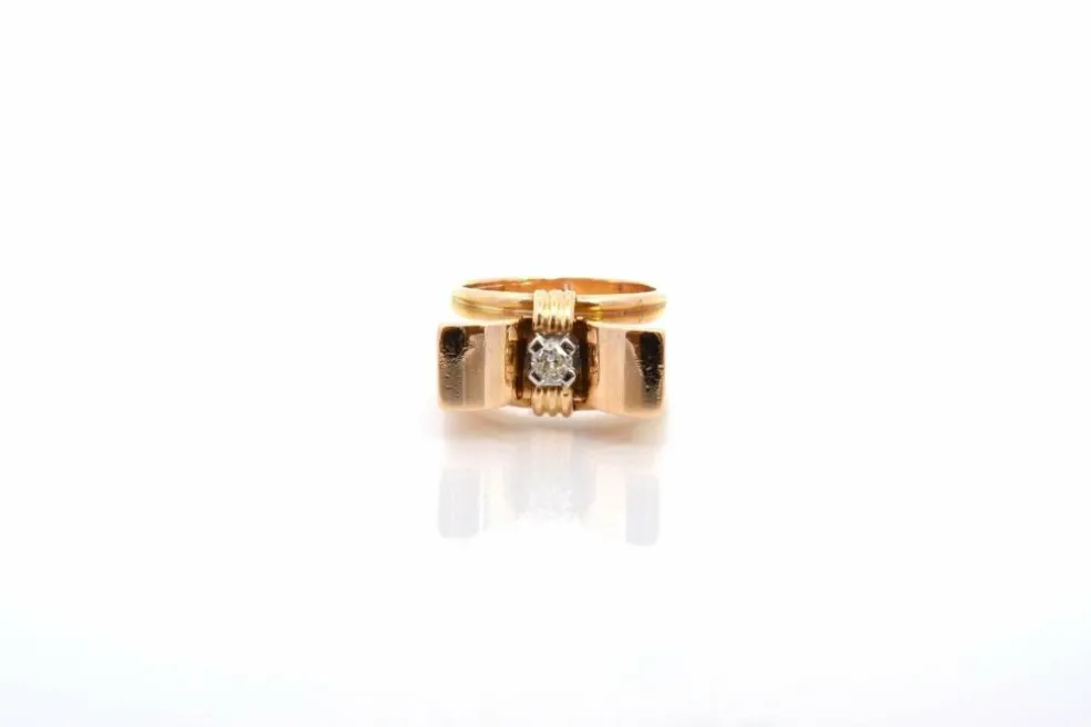 Bague vintage diamant en or 18k