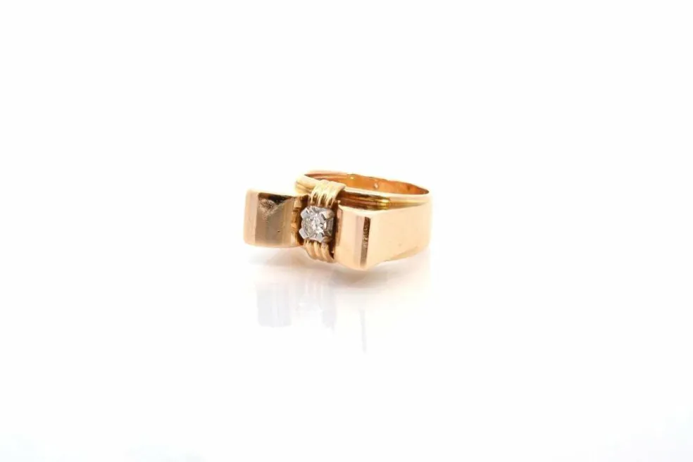 Bague vintage diamant en or 18k