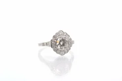 Bague vintage diamant en platine