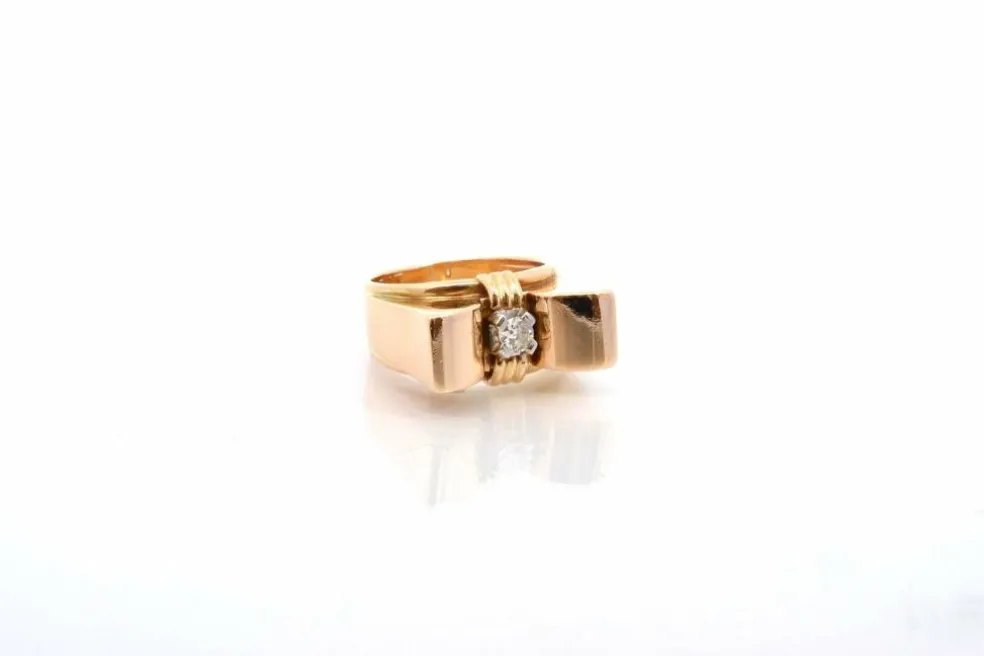 Bague vintage diamant en or 18k
