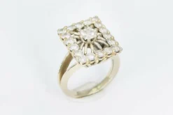 Bague vintage, diamant taille ancienne