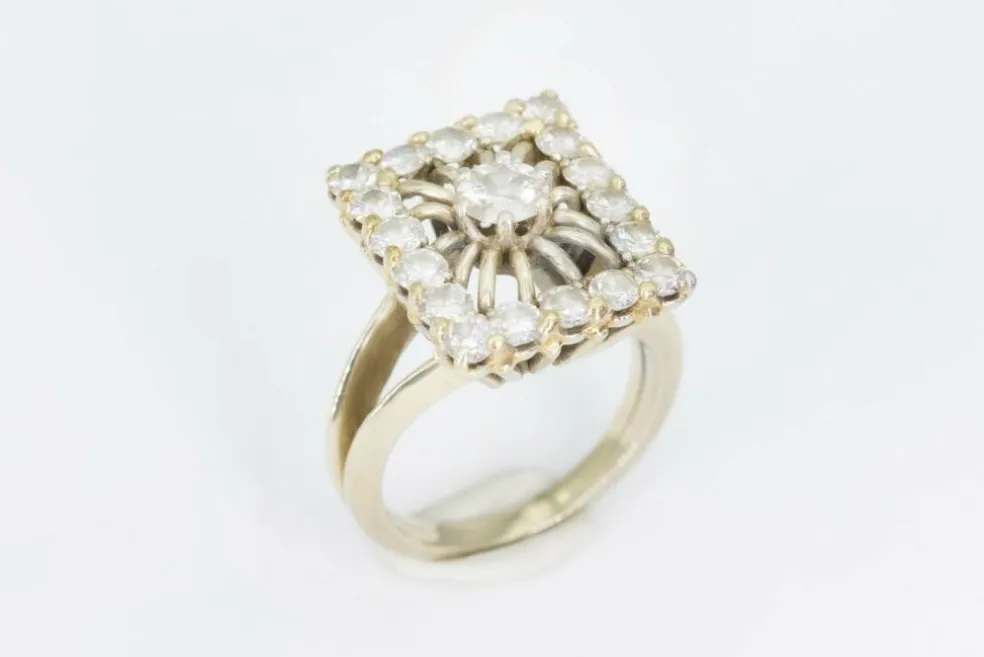 Bague vintage, diamant taille ancienne