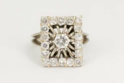 Bague vintage, diamant taille ancienne