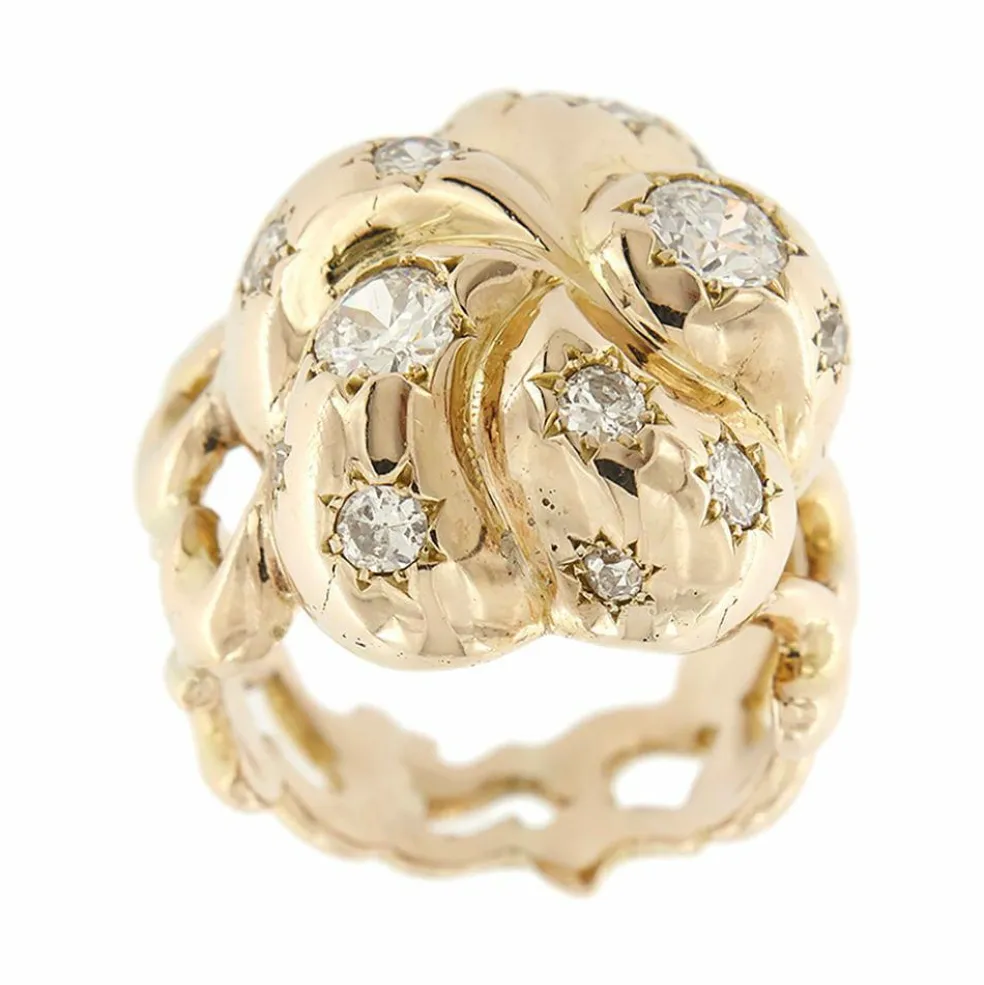 Bague vintage diamants