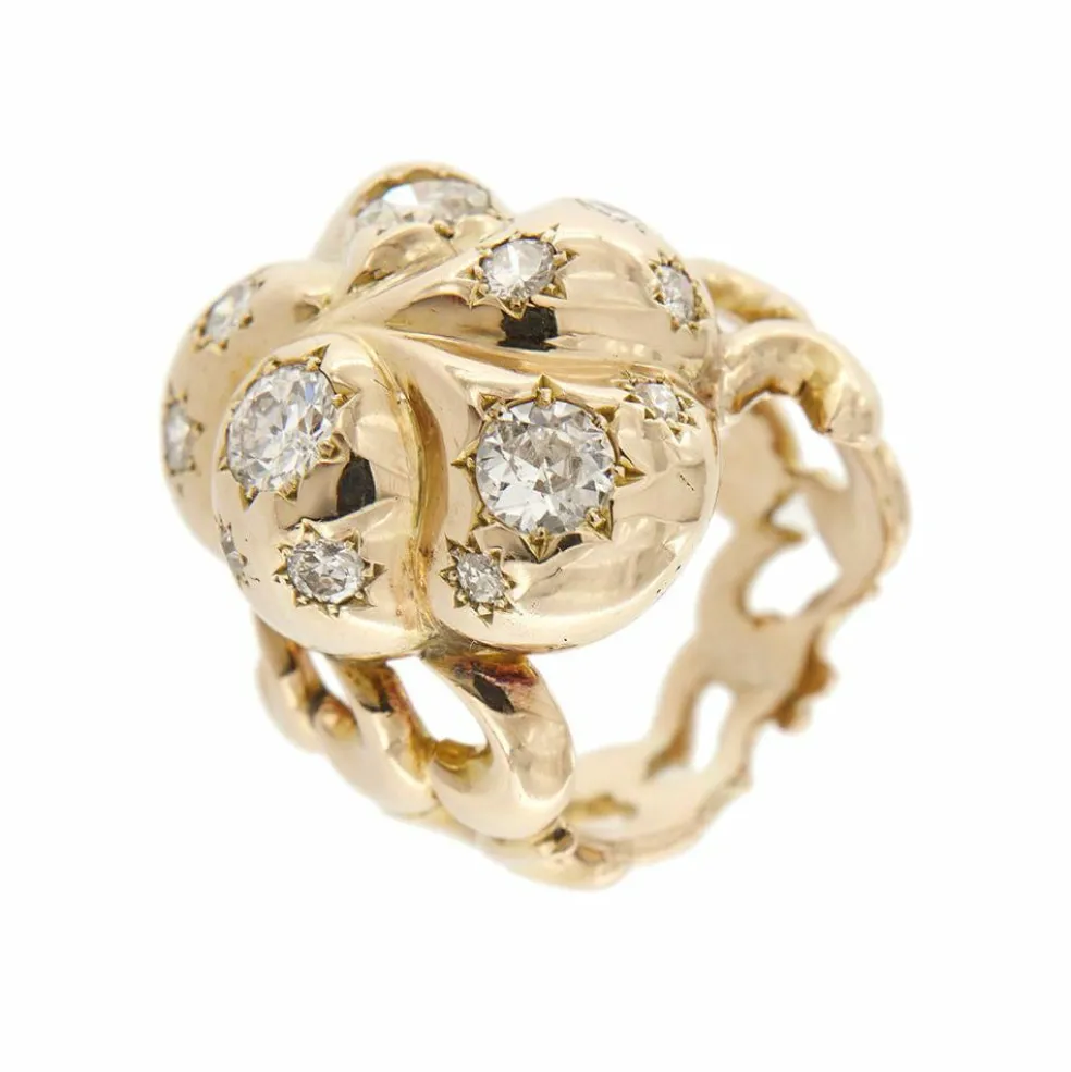 Bague vintage diamants