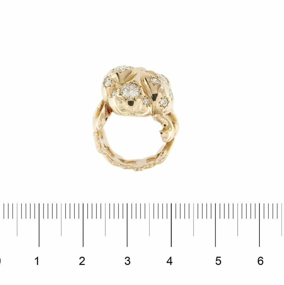Bague vintage diamants