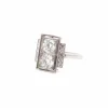 Bague vintage diamants en platine