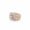 Bague vintage diamants en or et platine