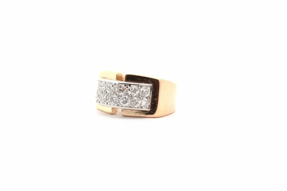 Bague vintage diamants en or 18k