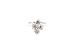 Bague vintage diamants en or 18k