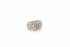 Bague vintage diamants en or et platine