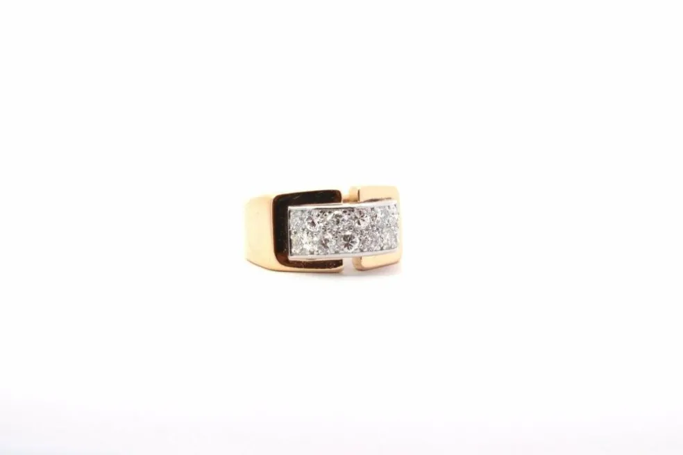 Bague vintage diamants en or 18k