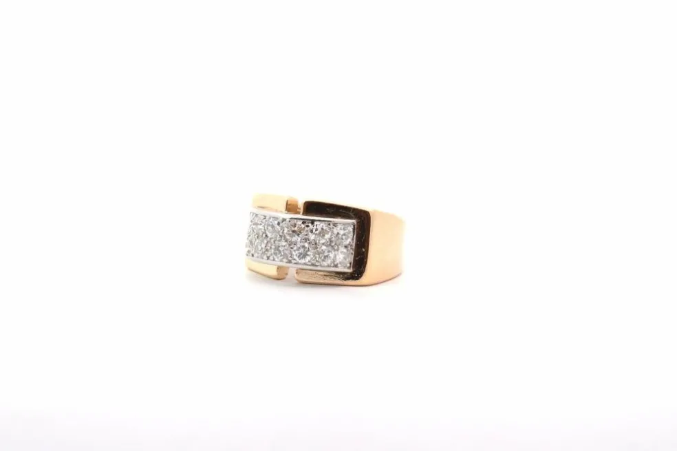 Bague vintage diamants en or 18k