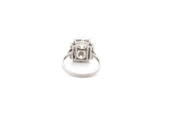 Bague vintage diamants en platine