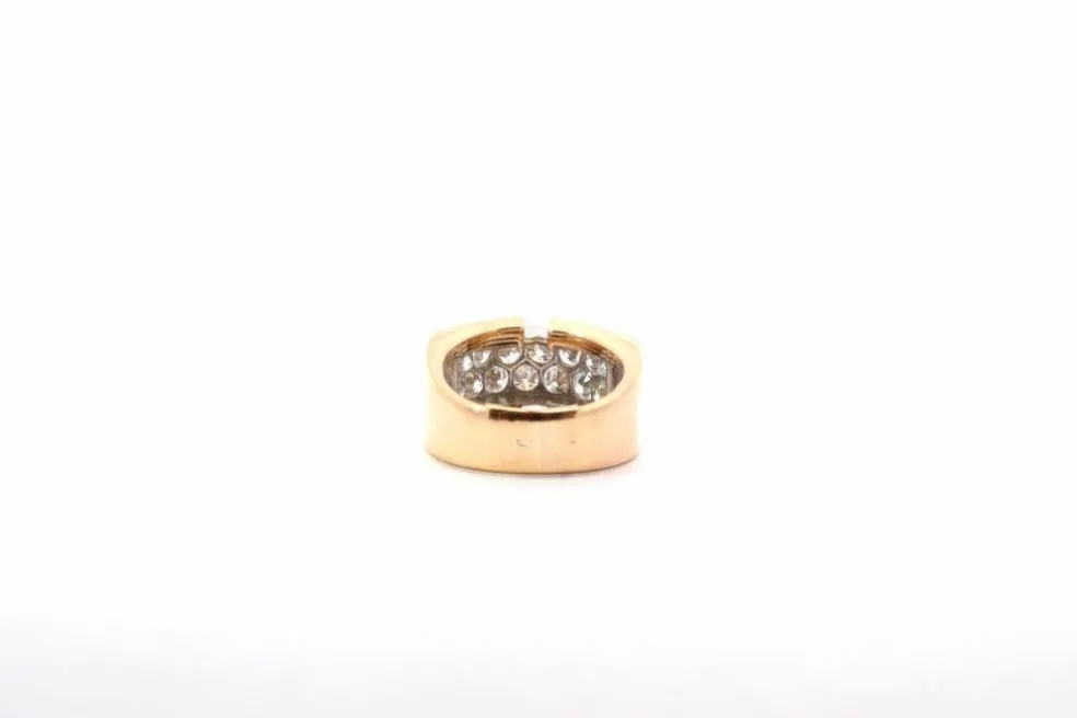 Bague vintage diamants en or 18k