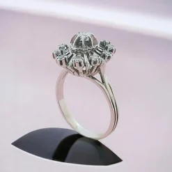 Bague Vintage Diamants Or gris