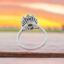 Bague Vintage Diamants Or gris