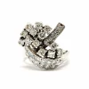 Bague vintage diamants platine