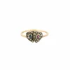 Bague vintage en or, diamants, rubis et saphir.