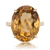 Bague vintage en or et citrine