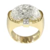 Bague vintage en or et diamants des années 1950