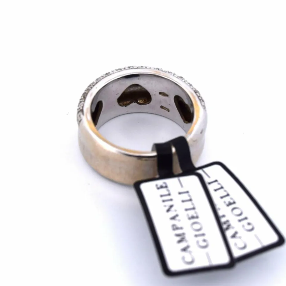 Bague vintage en or et diamants