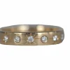 Bague vintage en or jaune et diamants