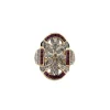 Bague vintage en or jaune avec rubis