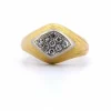 Bague vintage en or jaune et diamants des années 60