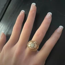 Bague Vintage en Or Jaune, Diamant