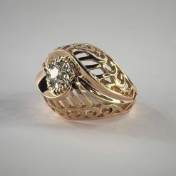 Bague Vintage en Or Jaune, Diamant