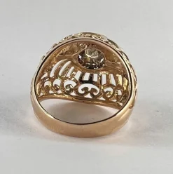 Bague Vintage en Or Jaune, Diamant