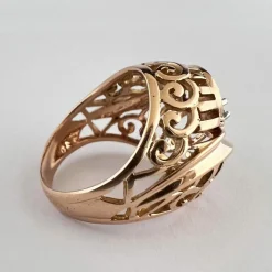 Bague Vintage en Or Jaune, Diamant