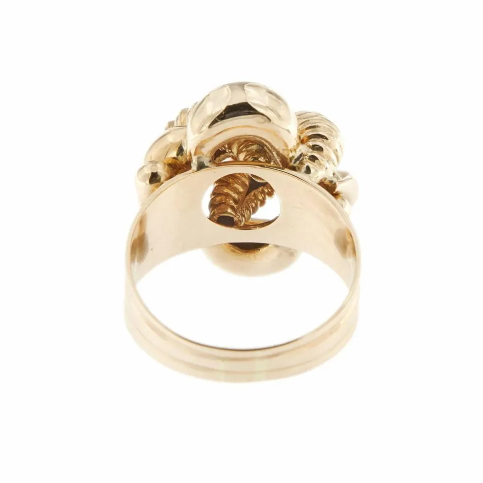 Bague vintage en or rose