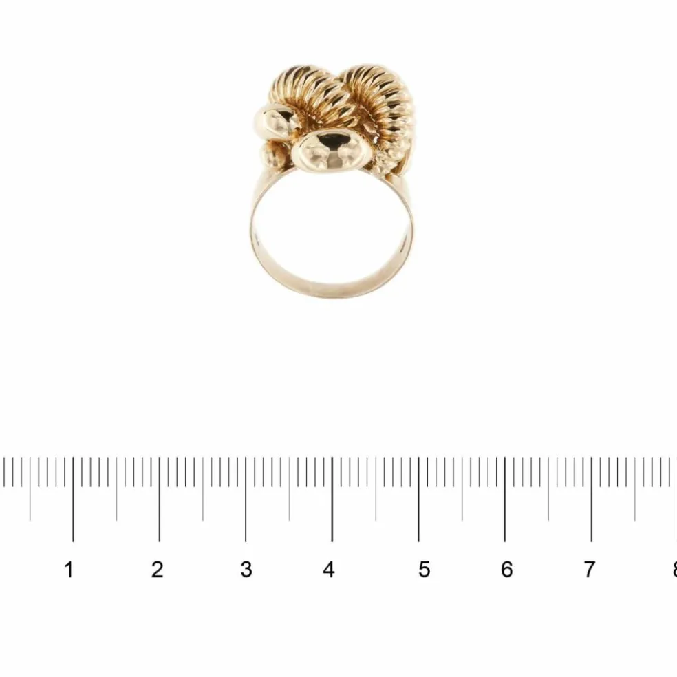 Bague vintage en or rose