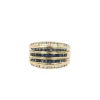 Bague vintage en or, saphirs et diamants