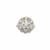 Bague vintage en platine ornée de diamants