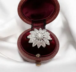 Bague Vintage Fleur Or 18 carats et Diamants