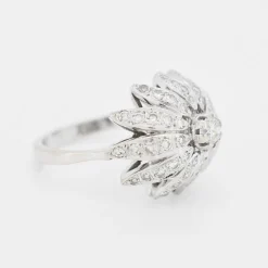Bague Vintage Fleur Or 18 carats et Diamants